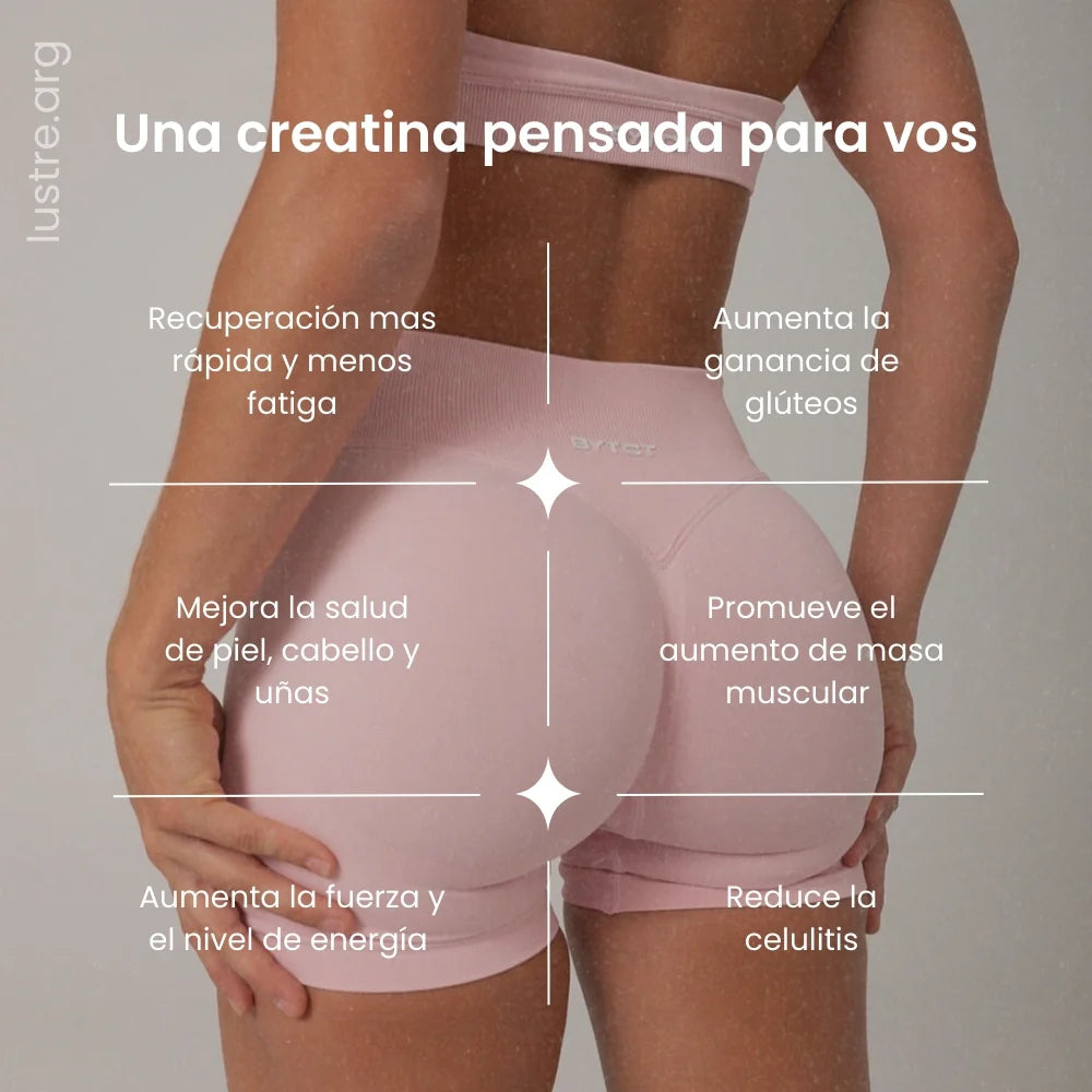 Creatina Especial para Mujeres  Eleva, Tonifica y Realza tus Glúteos