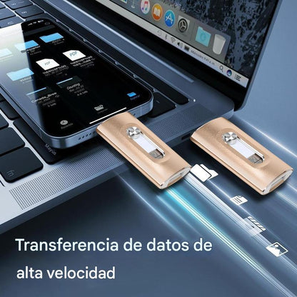 Memoria USB 4 en 1 de 16 a 256 GB con Micro USB, OTG y USB 3.0 para teléfono móvil y ordenador