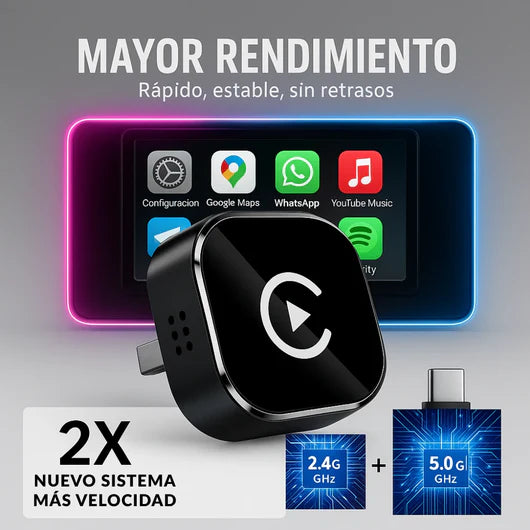 CarLink Pro® Convierte tu CarPlay en Inalámbrico en Solo 10 Segundos