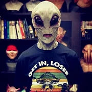 Máscara de extraterrestre divertida