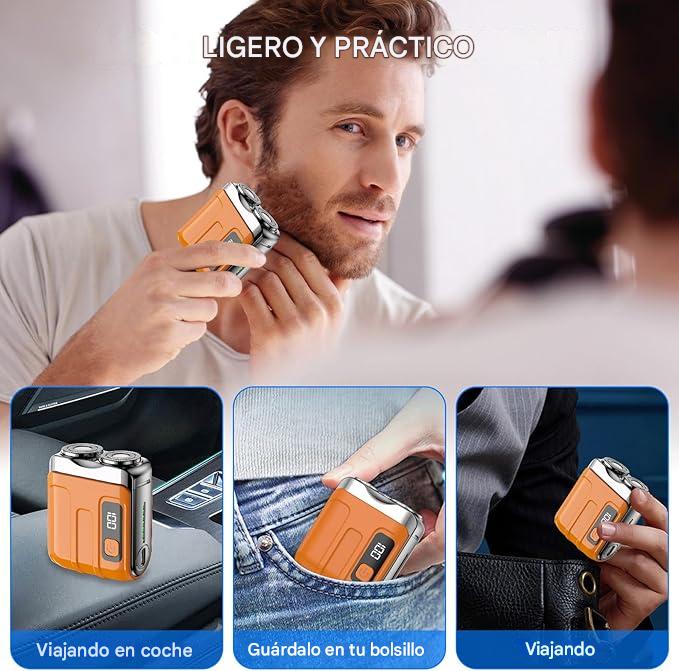 TrimPro ®  Afeitadora 360 para hombre y sin cortes en solo 2 minutos.