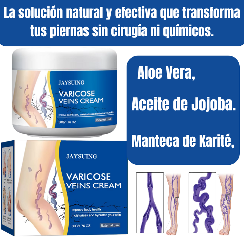 Crema Varicelax – Elimina las Várices y el Dolor en Solo 2 Semanas