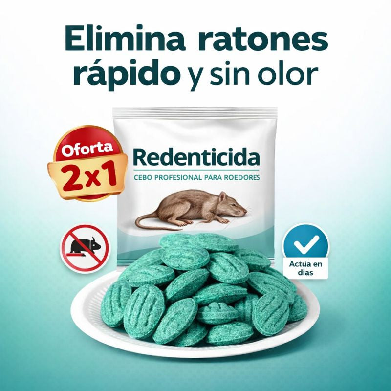 Redenticida® Reduce la actividad de roedores en 8 dias
