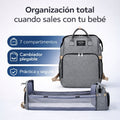 NidoMove®  Mochila Cambiador Plegable para Bebé | 7 Compartimentos