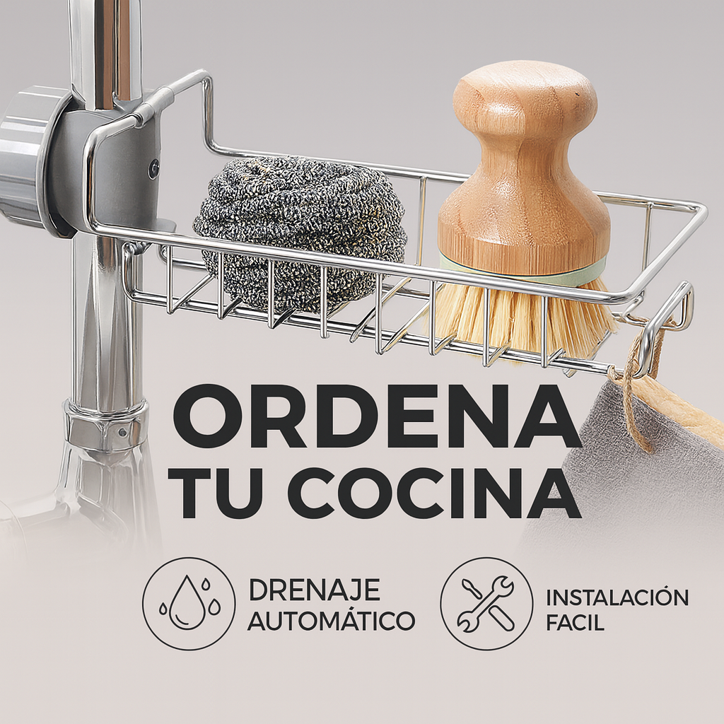 SteelDry® Ordena tu fregadero sin desorden ni humedad