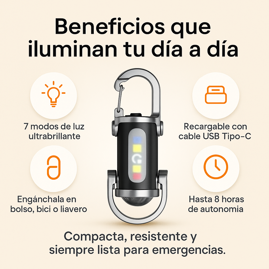 “SmartPack 2-en-1: Control total +PowerBam 7 Luces”
