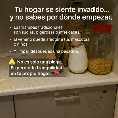 Trampa Adhesiva de  60×28 cm Elimina ratones  (2x Unidades)
