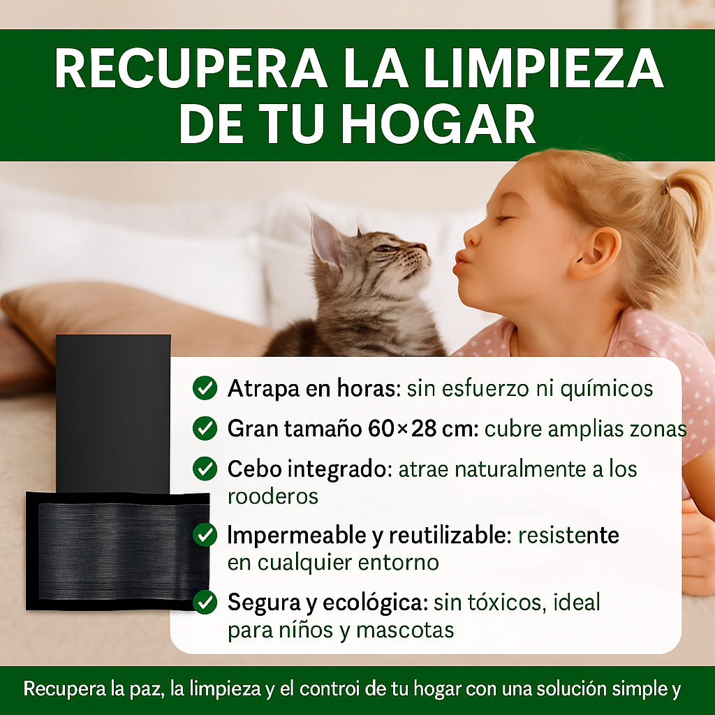 Trampa Adhesiva de  60×28 cm Elimina ratones