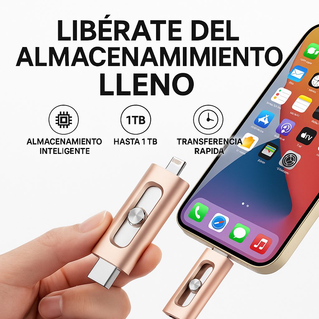 Memoria USB 4 en 1 de 16 a 256 GB con Micro USB, OTG y USB 3.0 para teléfono móvil y ordenador