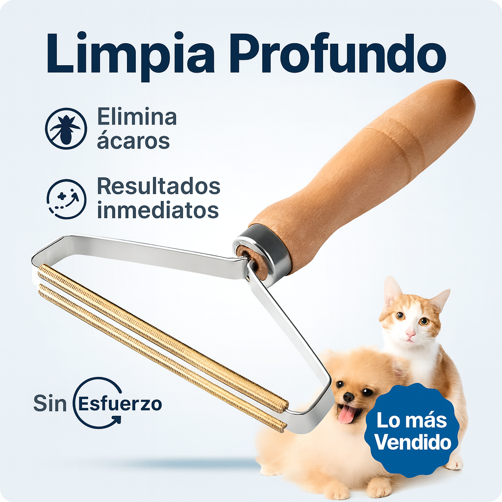 Peluditos Limpios Di adiós al pelo, polvo y ácaros en solo segundos