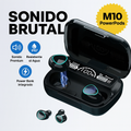 M10 PowerPods™ – Escucha sin límites, carga tu celular y olvídate del ruido