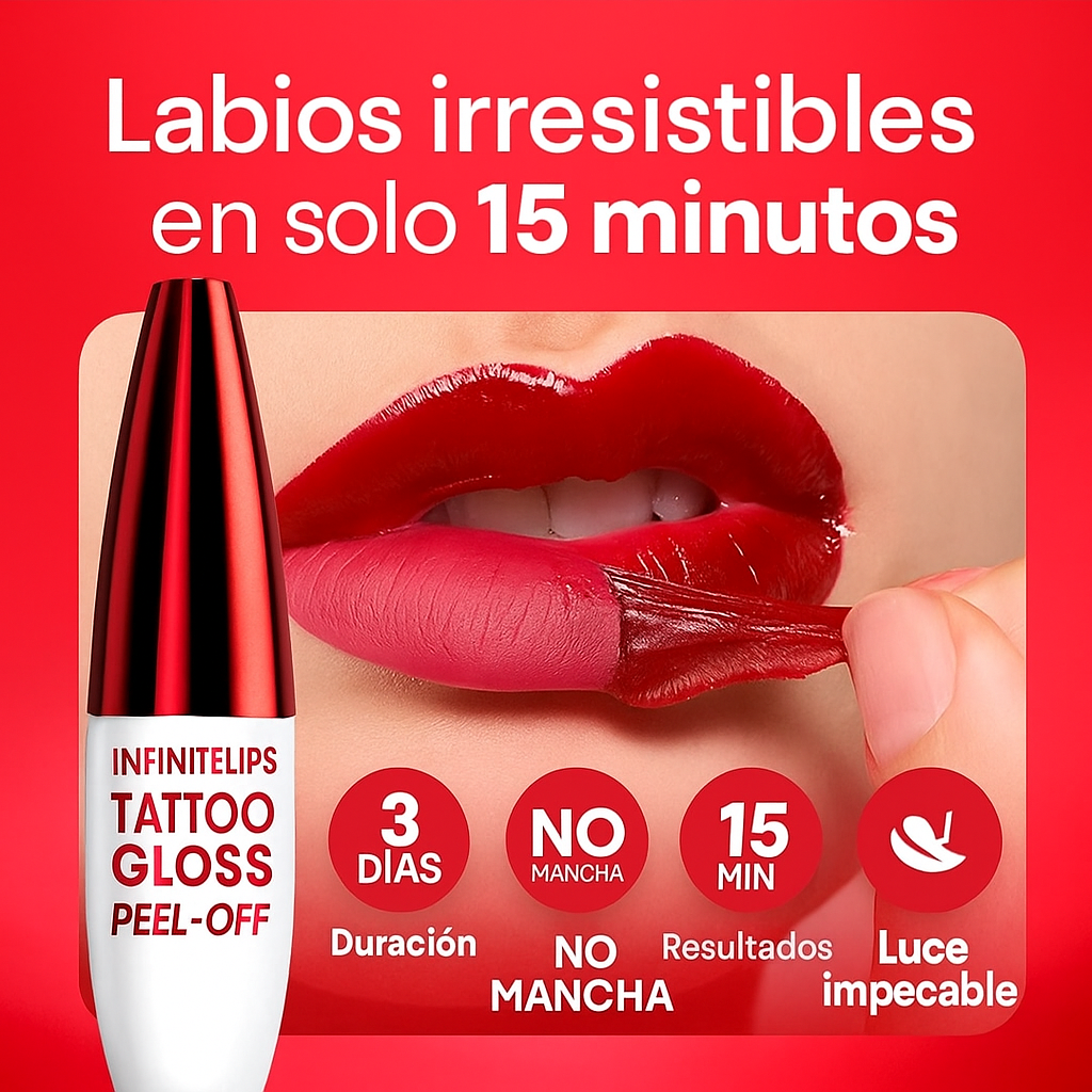 InfiniteLips El gloss que transforma tus labios en segundos.”