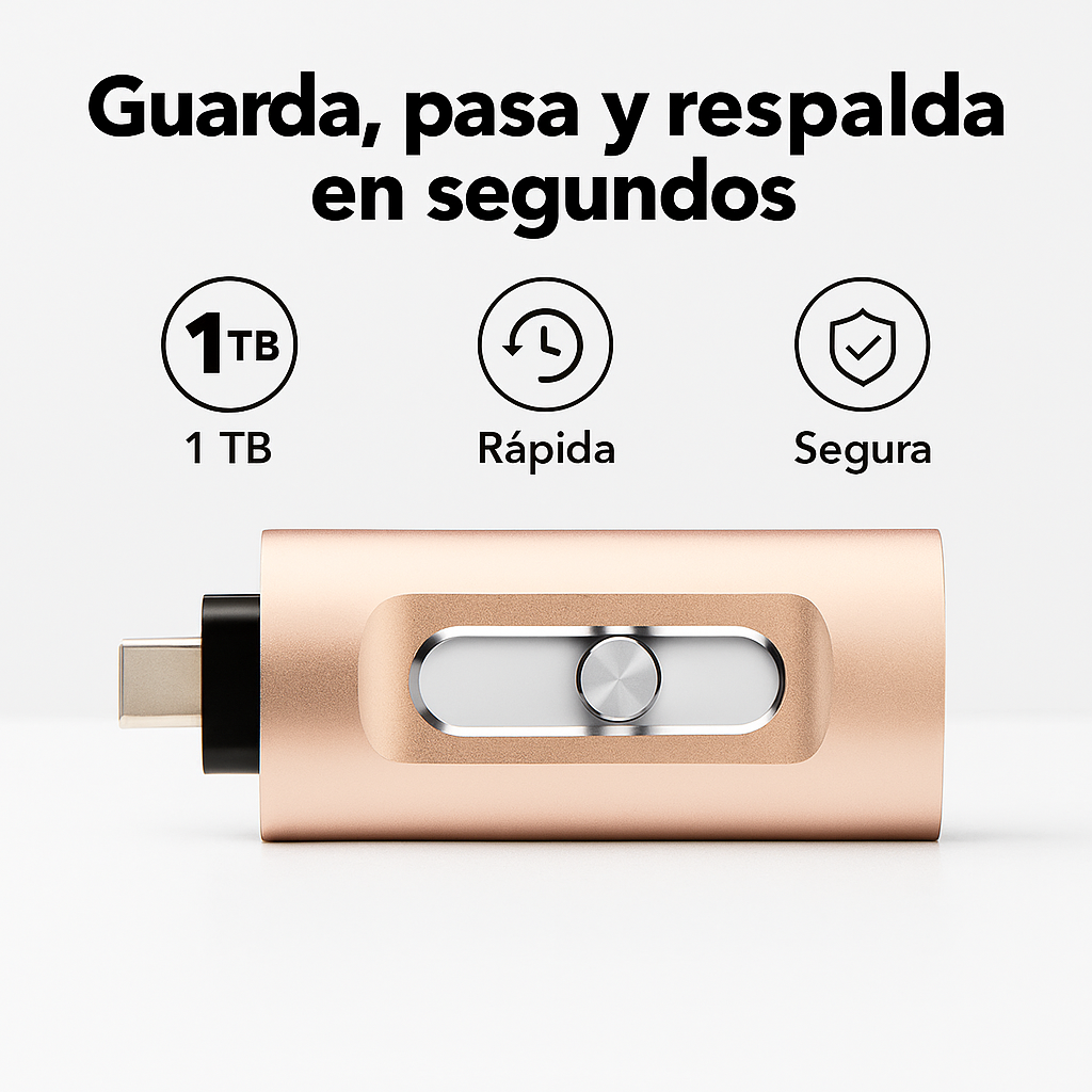 Memoria USB 4 en 1 de 16 a 256 GB con Micro USB, OTG y USB 3.0 para teléfono móvil y ordenador