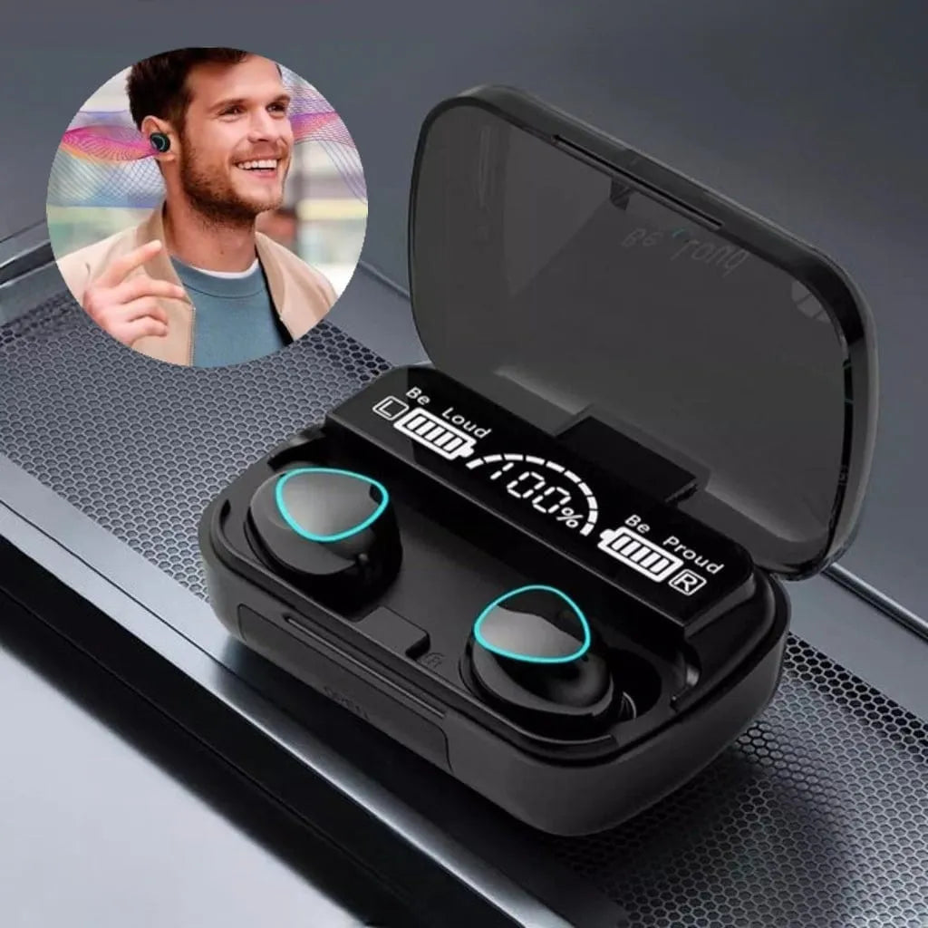 M10 PowerPods™ – Escucha sin límites, carga tu celular y olvídate del ruido