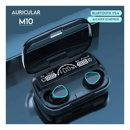 M10 PowerPods™ – Escucha sin límites, carga tu celular y olvídate del ruido
