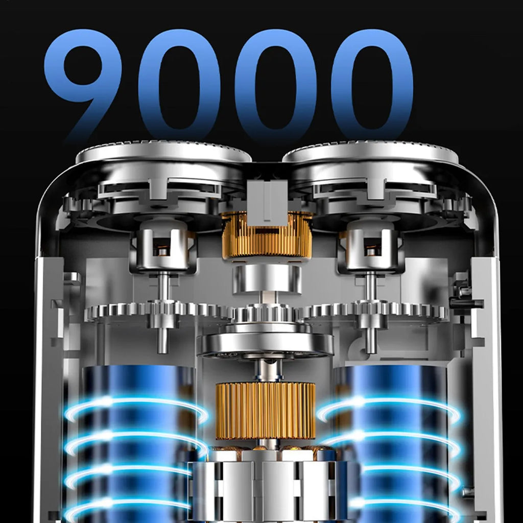 TrimPro ®  Afeitadora 360 para hombre y sin cortes en solo 2 minutos.