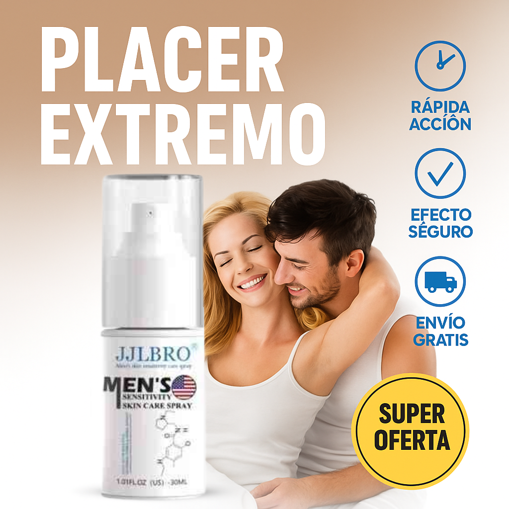 “Duramax™ Spray – Control total en 2 minutos: más placer, menos final rápido.”