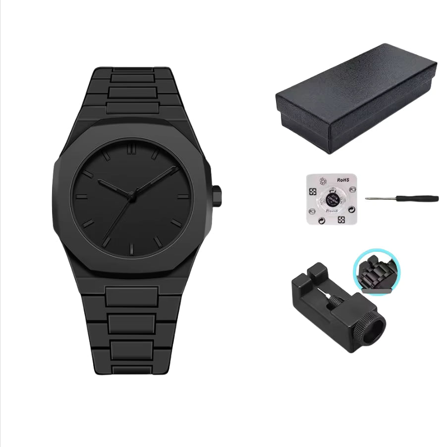 Skmei® Reloj Negro Mate Estilo monocromático que destaca sin exagerar