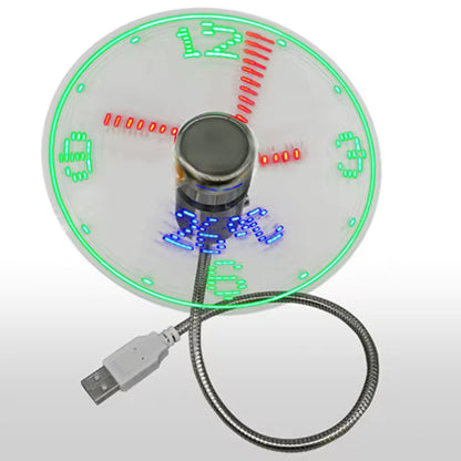Reloj LED portátil con ventilador