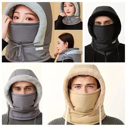 Gorro térmico con forro polar y mascarilla