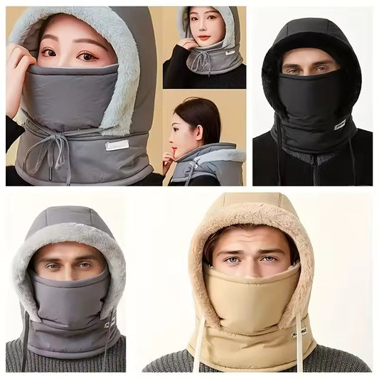 Gorro térmico con forro polar y mascarilla