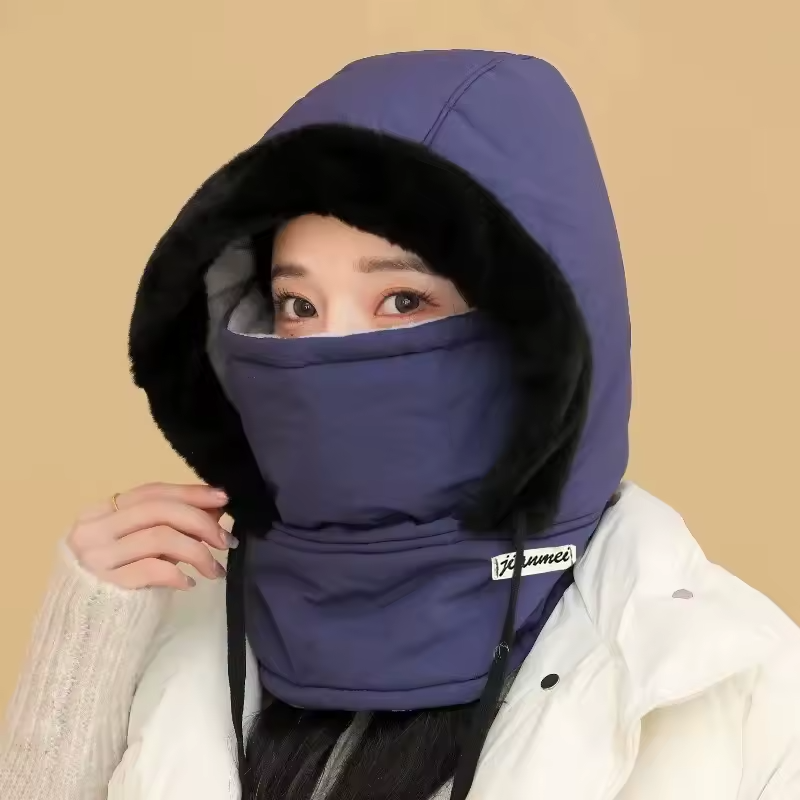 Gorro térmico con forro polar y mascarilla