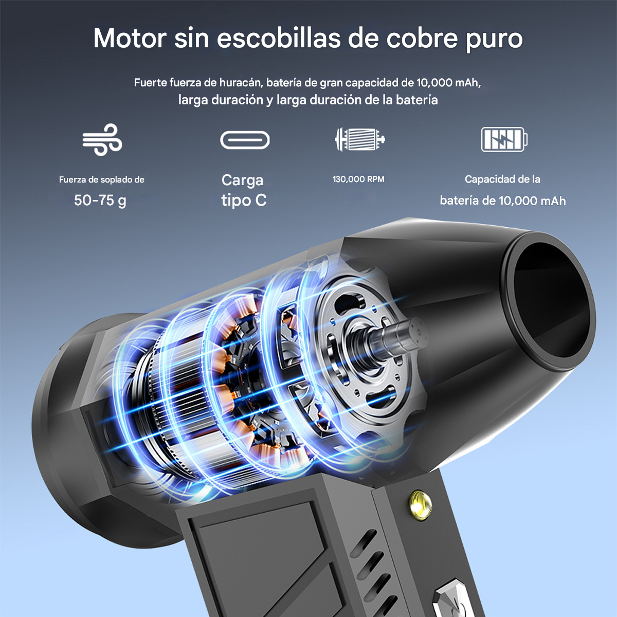 AirBlow™ – Elimina polvo, pelos y suciedad en segundos