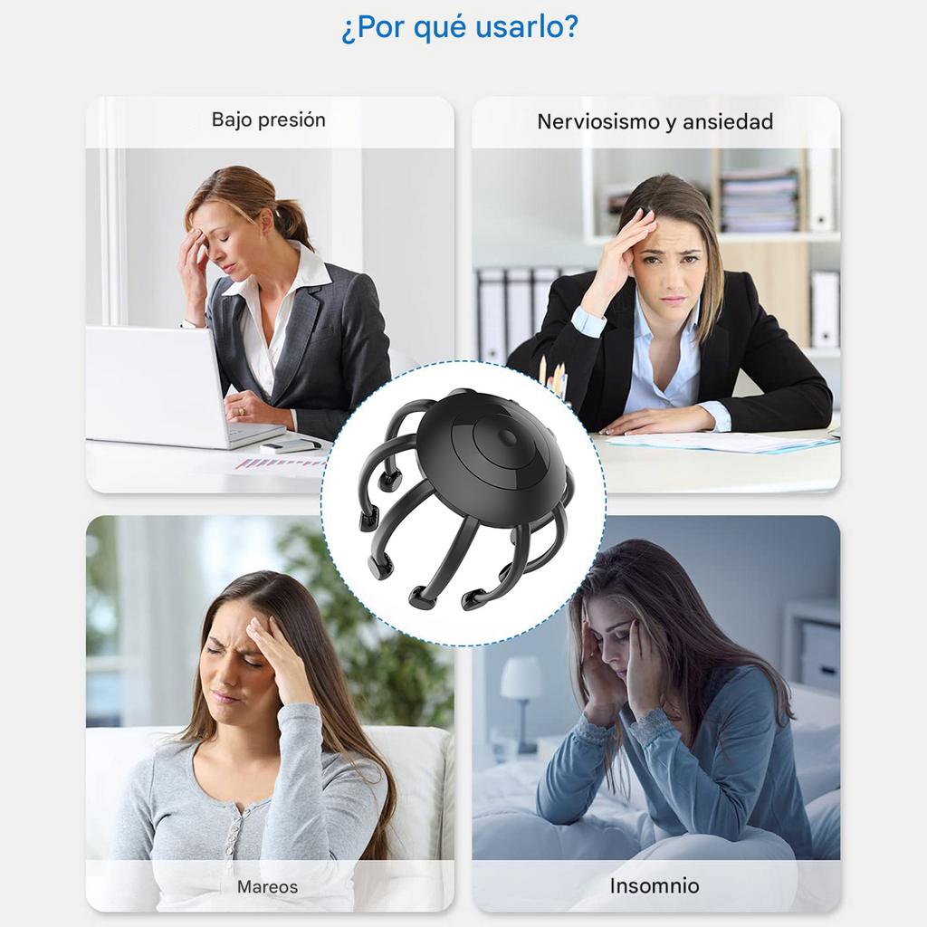 NeuroCalma® elimina el Dolor en la cabeza, presión, cansancio mental en minutos