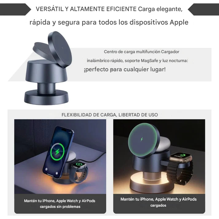 MagDock Pro Estación de carga 4 en 1